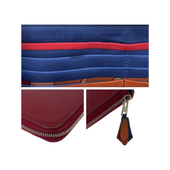 Pre Loved Louis Vuitton Hermes Bearn Wallet Rouge Vif - Picture 5 of 8